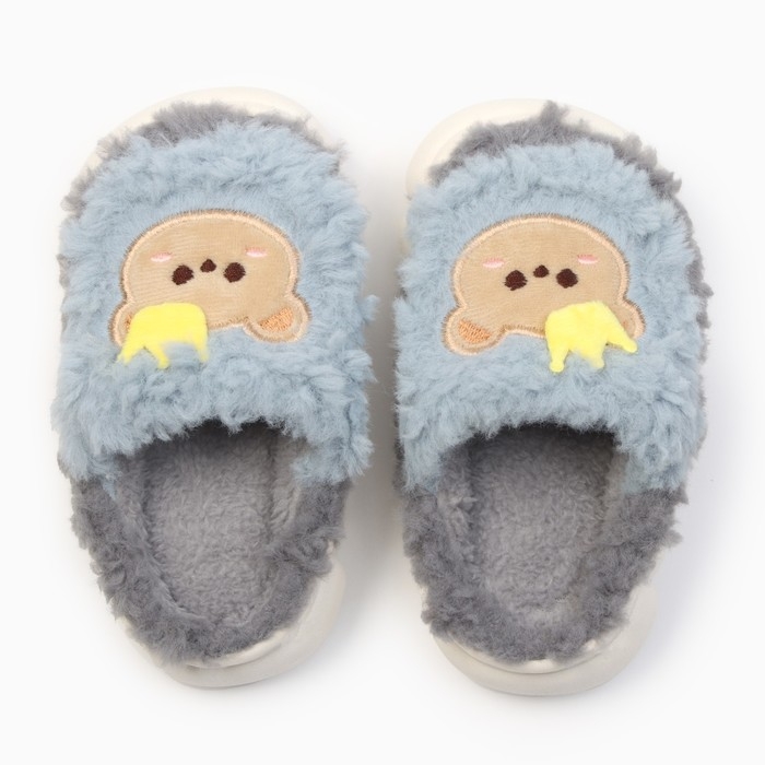 Тапочки детские, размер 26-27, серый