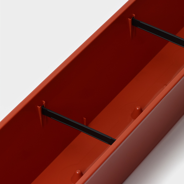 Ящик балконный для цветов, 18 л, 100 см, цвет терракотовый Ящик балконный для цветов, 18 л, 100 см, цвет терракотовый