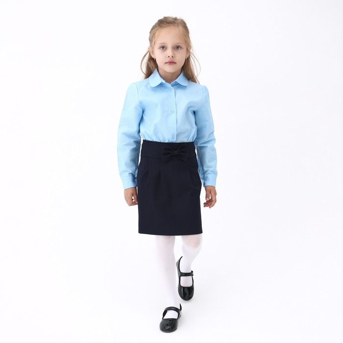 Юбка школьная для девочек, цвет тёмно-синий, рост 134 см Юбка школьная для девочек, цвет тёмно-синий, рост 134 см