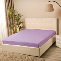 Простыня на резинке &laquo;Купу-купу&raquo;, 90х200х20 см, сиреневый, трикотаж