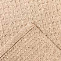 Полотенце "Доляна" цв. бежевый 35х60 см, 100% хл., крупная вафля 220 г/м2 Полотенце "Доляна" цв. бежевый 35х60 см, 100% хл., крупная вафля 220 г/м2