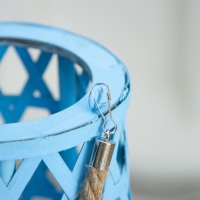 Настольная лампа "Асура" Е27 15Вт голубой 16х16х51 см RISALUX Настольная лампа "Асура" Е27 15Вт голубой 16х16х51 см RISALUX