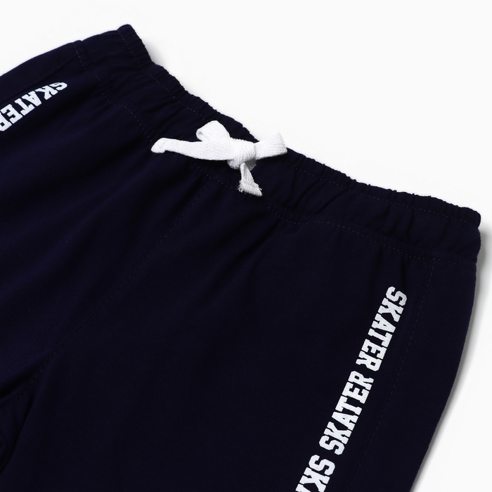 Шорты для мальчика, цвет тёмно-синий, рост 104 см