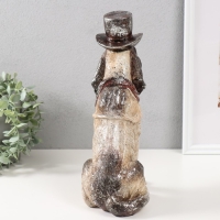 Сувенир полистоун "Пёс в цилиндре" 24,5х12х32,5 см Сувенир полистоун "Пёс в цилиндре" 24,5х12х32,5 см