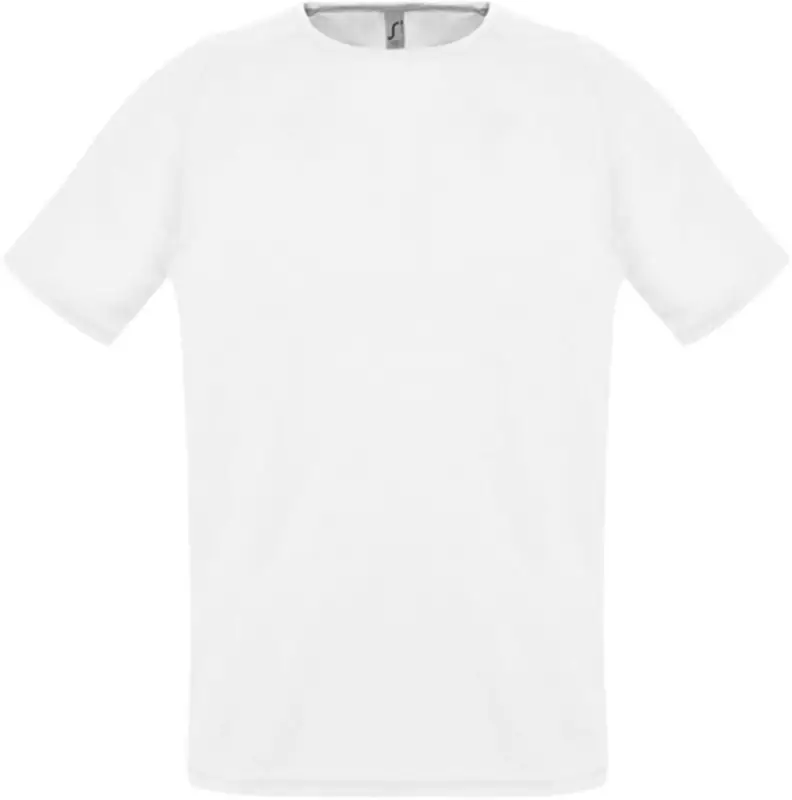 Футболка унисекс Sporty 140 белая, размер XXS