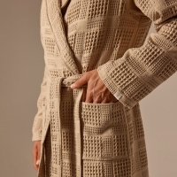 Халат вафельный мужской SL HOME: Chess "Саббиа", размер S, 100% хлопок, 340 г/м2 Халат вафельный мужской SL HOME: Chess "Саббиа", размер S, 100% хлопок, 340 г/м2