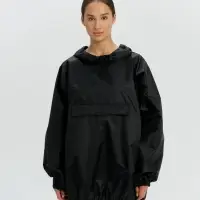 Дождевик-анорак Alatau, укороченный, черный, единый размер