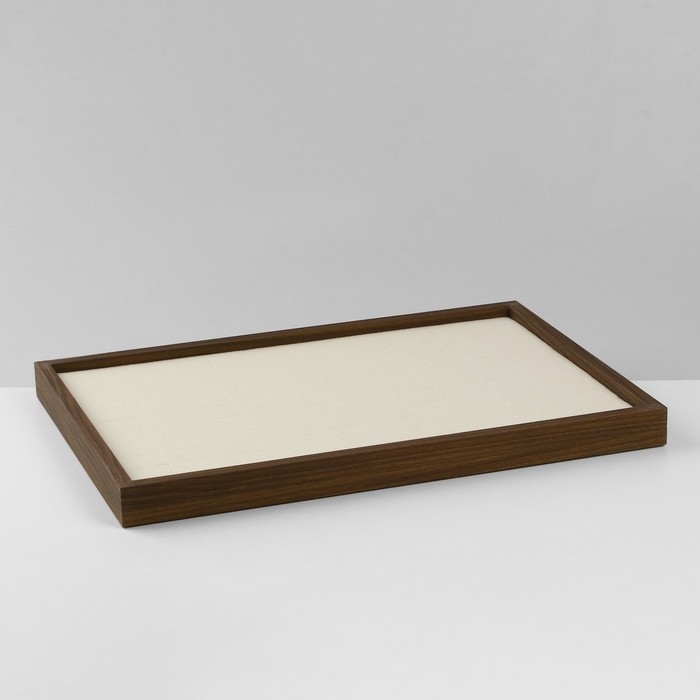 Подставка под кольца &laquo;Эко&raquo; 100 мест, 35,1&times;24,1&times;2,7 см, цвет бежевый в дереве