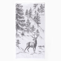 Полотенце махровое Этель "Олень в лесу", 70х130 см, 100% хлопок, 420 г/м2 Полотенце махровое Этель "Олень в лесу", 70х130 см, 100% хлопок, 420 г/м2
