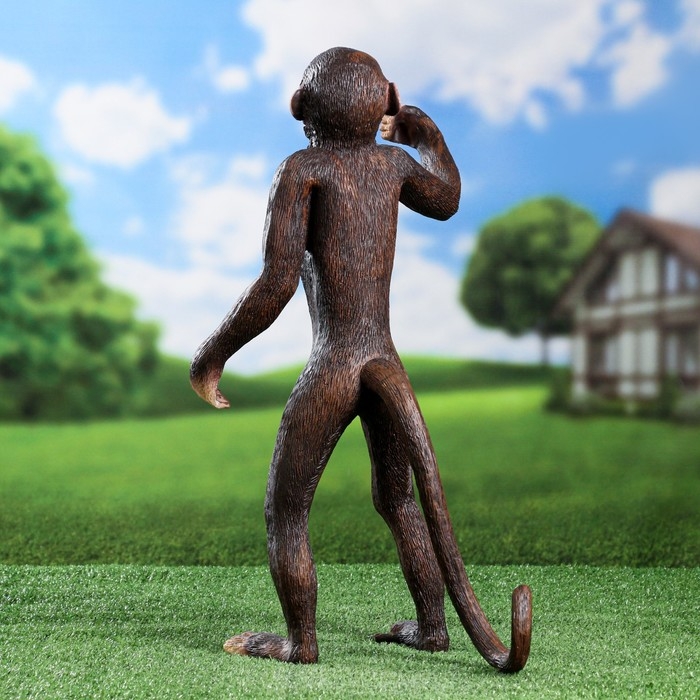 Садовая фигура Садовая фигура "Обезьяна под светильник" 53х23х30см