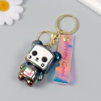 Брелок пластик, резина с карабином, ремешком "Медведь-робот" бензиновый 2,7х4,5х6 см Брелок пластик, резина с карабином, ремешком "Медведь-робот" бензиновый 2,7х4,5х6 см