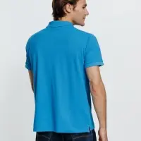 Рубашка поло мужская Virma Premium, бирюзовая, размер M