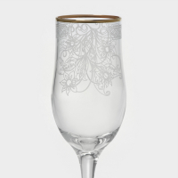 Набор подарочный «Акация», стеклянный, 12 предметов: 6 бокалов 200 мл, 6 стопок 50 мл, гравировка, отводка золотом Набор подарочный «Акация», стеклянный, 12 предметов: 6 бокалов 200 мл, 6 стопок 50 мл, гравировка, отводка золотом