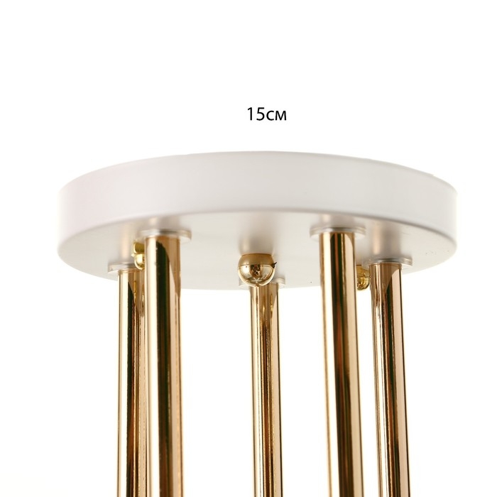 Люстра Люстра "Аделла" 5хЕ27 40Вт бело-золотой 65х65х26 см BayerLux