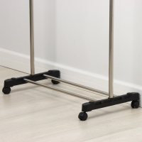 Стойка - вешалка для одежды Доляна, подставка для обуви, телескопическая балка 80(145) см, высота 90(160) см, ширина 43 см