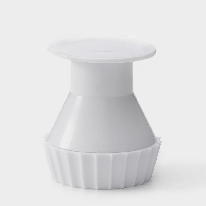 Пресс для формирования тарталеток ребристый, 6,8×7 см, цвет белый Пресс для формирования тарталеток ребристый, 6,8×7 см, цвет белый