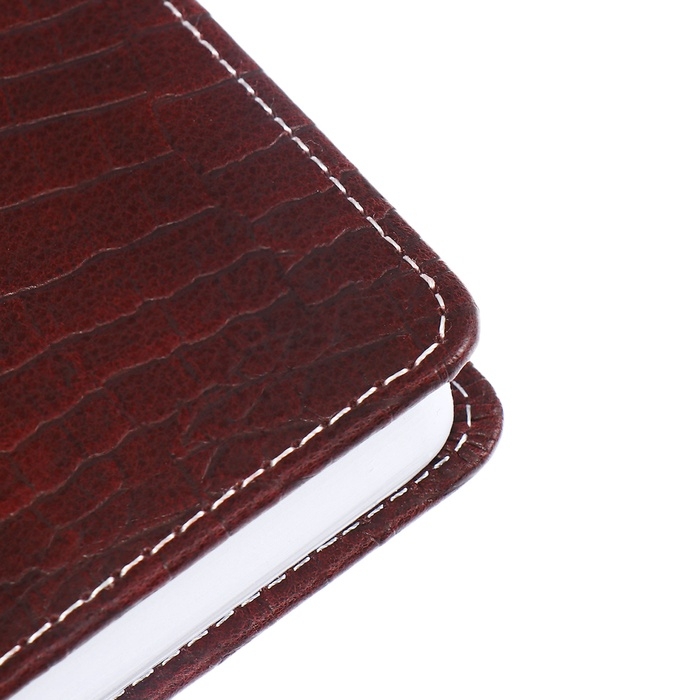 Ежедневник датированный 2024 года, А5, 176 листов, Attomex.Croco, обложка искусственная кожа, ляссе, блок 70 г/м2, коричневый Ежедневник датированный 2024 года, А5, 176 листов, Attomex.Croco, обложка искусственная кожа, ляссе, блок 70 г/м2, коричневый