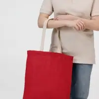 Холщовая сумка на плечо Juhu, красная Холщовая сумка на плечо Juhu, красная