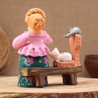 Ковровская игрушка "Барышня Пряха", керамика Ковровская игрушка "Барышня Пряха", керамика