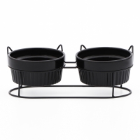 Миски керамические на подставке 2 х 250 мл Миски керамические на подставке 2 х 250 мл