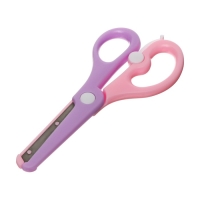 Ножницы пластиковые 13 см, фиксатор, с металлическими лезвиями и закруглёнными концами, безопасные, МИКС Ножницы пластиковые 13 см, фиксатор, с металлическими лезвиями и закруглёнными концами, безопасные, МИКС