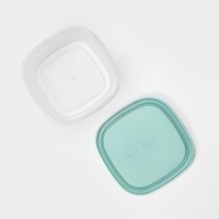 Набор контейнеров квадратных BioFresh, 3 шт: 0,23 л, 0,5 л, 0,9 л, цвет прозрачный, крышка МИКС Набор контейнеров квадратных BioFresh, 3 шт: 0,23 л, 0,5 л, 0,9 л, цвет прозрачный, крышка МИКС