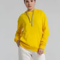 Толстовка с капюшоном Unit Kirenga желтая, размер 3XL