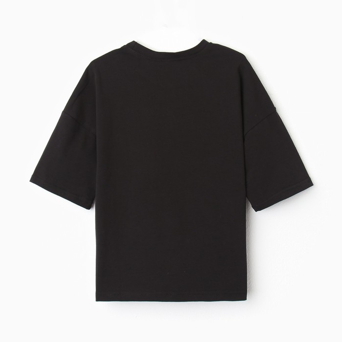 Футболка детская MINAKU цвет чёрный, рост 134 см