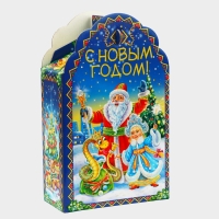 Новый год. Подарочная коробка новогодняя Фигурная "Зимняя мелодия" 16,8 х 7 х 25 см. Новый год. Подарочная коробка новогодняя Фигурная "Зимняя мелодия" 16,8 х 7 х 25 см.