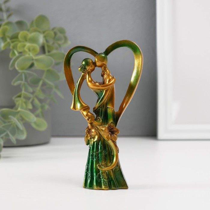 Сувенир полистоун Сувенир полистоун "Влюблённые-в сердце" 12х6,8х3,5 см