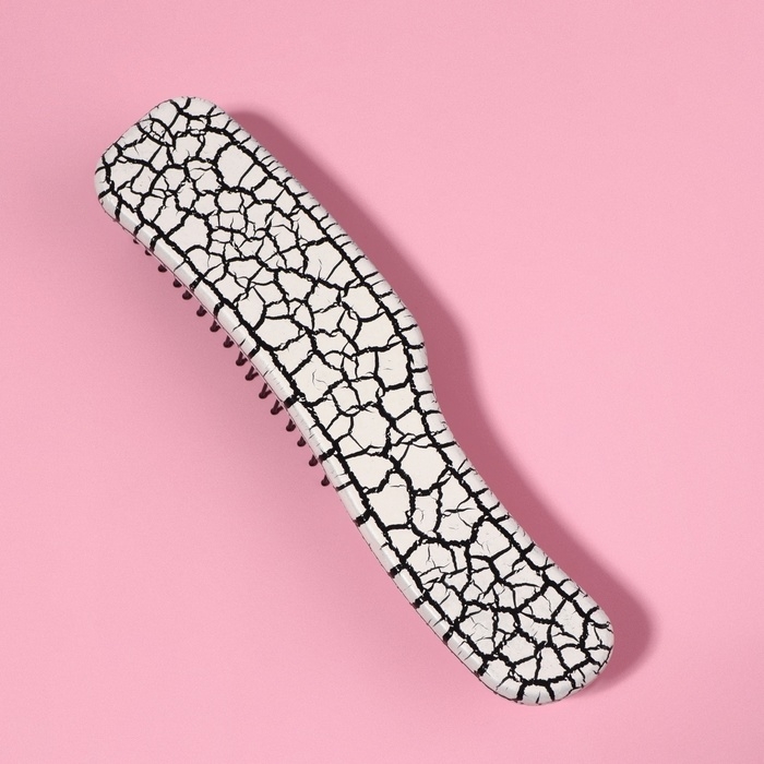 Расчёска массажная, 14,5 × 3 см, цвет белый Расчёска массажная, 14,5 × 3 см, цвет белый