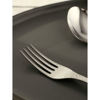 Набор столовых приборов &laquo;Тройка&raquo;, 12 предметов, толщина 2 мм, цвет серебряный