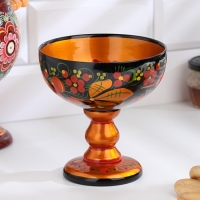 Конфетница,  14,5&times;15 см, хохлома