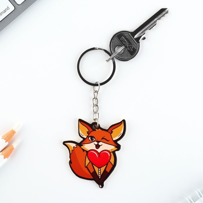 Брелок для ключей, значок, сувенир &laquo;Ты моя любовь&raquo;, набор, 6,8 х 10,5 см.