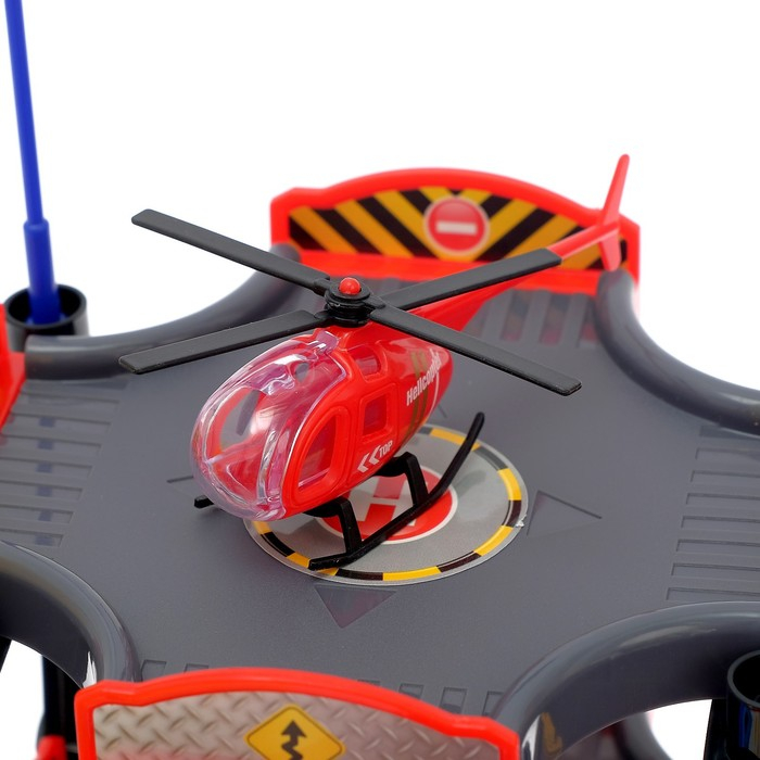 Гараж «Мегапаркинг», 2 металлические машины, 1 вертолёт, аксессуары Гараж «Мегапаркинг», 2 металлические машины, 1 вертолёт, аксессуары