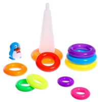 Пирамидка &laquo;Пингвин&raquo;, 10 колец