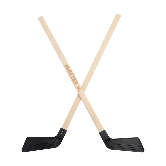 Набор 2 клюшки 3 шайбы хоккейные Набор 2 клюшки 3 шайбы хоккейные "Мастер К", 73 см, черные