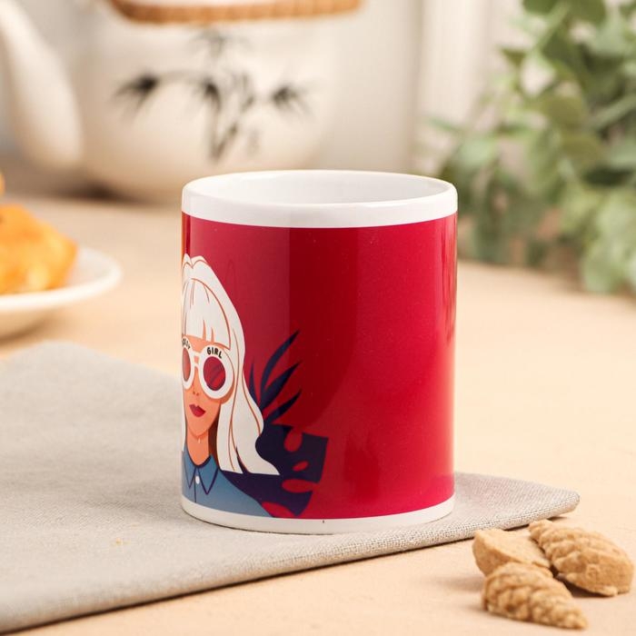 Кружка сублимация Кружка сублимация "Инстанутая" девушка, 320 мл, с нанесением