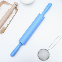 Скалка Доляна &laquo;Севилья&raquo;, 48&times;5 см, рабочая часть 24,5 см, цвет МИКС