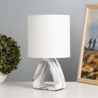 Настольная лампа Камелия E14 40Вт Белый 27х15х15 см Настольная лампа Камелия E14 40Вт Белый 27х15х15 см