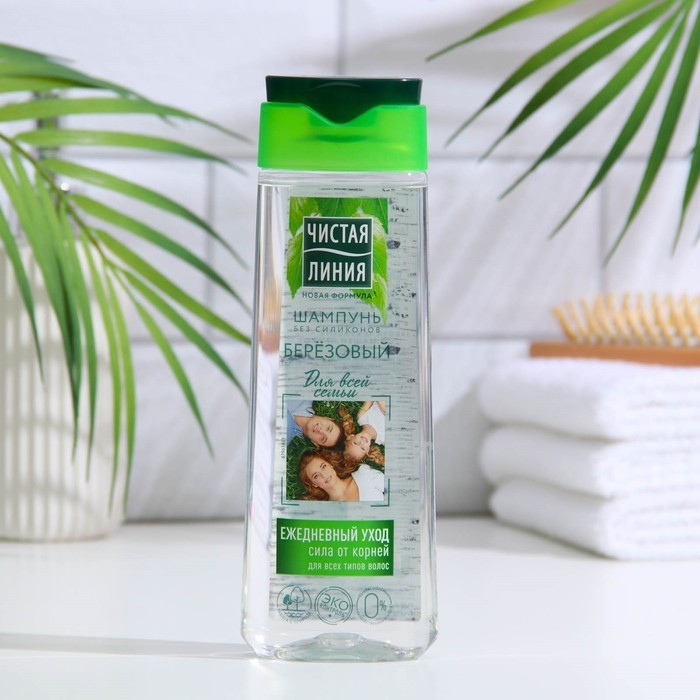 Шампунь для волос Чистая линия для всей семьи Березовый, 250 мл Шампунь для волос Чистая линия для всей семьи Березовый, 250 мл