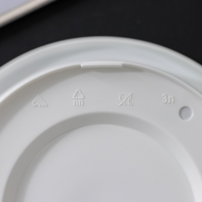 Горшок для цветов с поддоном «Эконом», 3 л, пластиковый, цвет белый Горшок для цветов с поддоном «Эконом», 3 л, пластиковый, цвет белый