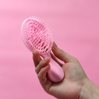 Расчёска - мини массажная, 5,5 &times; 14 см, цвет нежно - розовый