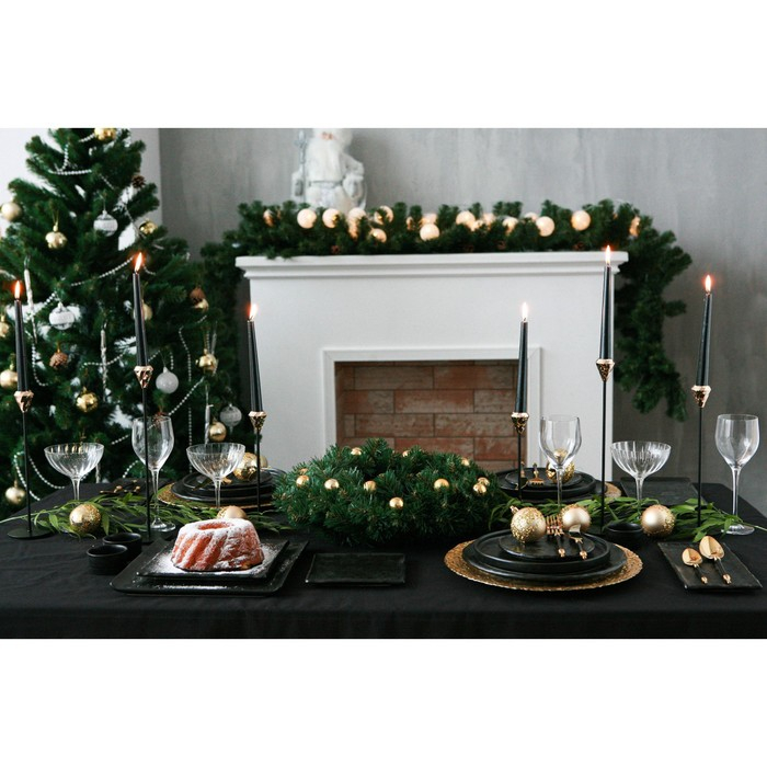 Блюдо фарфоровое для подачи Magistro Блюдо фарфоровое для подачи Magistro "Pietra lunare", 33,5×24×1,5 см, цвет чёрный