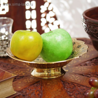 Блюдо "Листочек" латунь (цветная эмаль) 16,5х16,5х5 см Блюдо "Листочек" латунь (цветная эмаль) 16,5х16,5х5 см