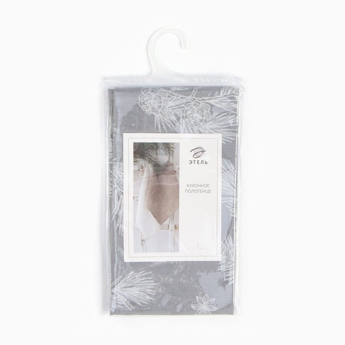 Полотенце Этель &laquo;Серебряные ветки&raquo;, 40х73 см, саржа 190 г/м2