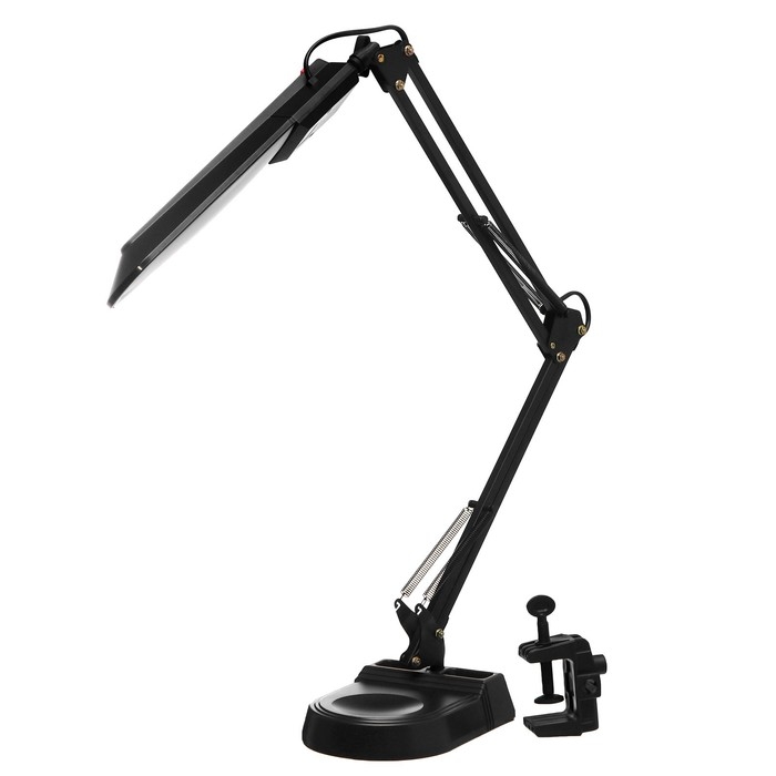 Настольная лампа Настольная лампа "Степ" LED 5Вт 4000К черный 22,5х8х60см RISALUX