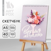 Скетчбук А5, 40 л 100 г/м2 «Кисть» Скетчбук А5, 40 л 100 г/м2 «Кисть»
