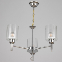 Люстра "Астра" 3х40Вт Е27 хром 48х48х96(56)см Люстра "Астра" 3х40Вт Е27 хром 48х48х96(56)см