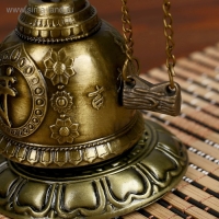 Колокол-гонг металл настольный "Будда" d=4,8 см 11,2х9,5х9,5 см